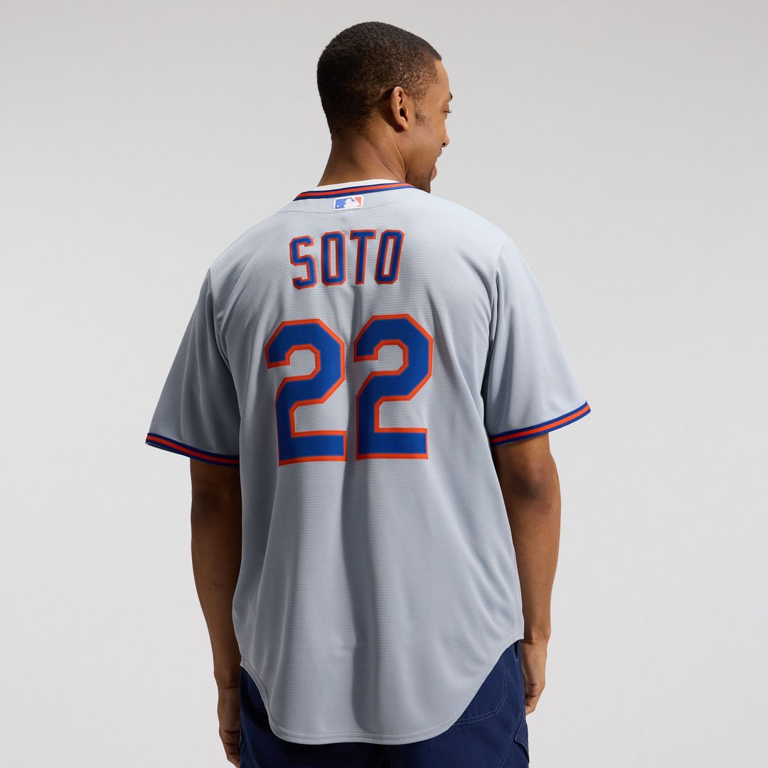 Juan Soto New York Mets Nike Road Replica Jersey - Gray Official MLB Team Apparel Baseball Fan Gear