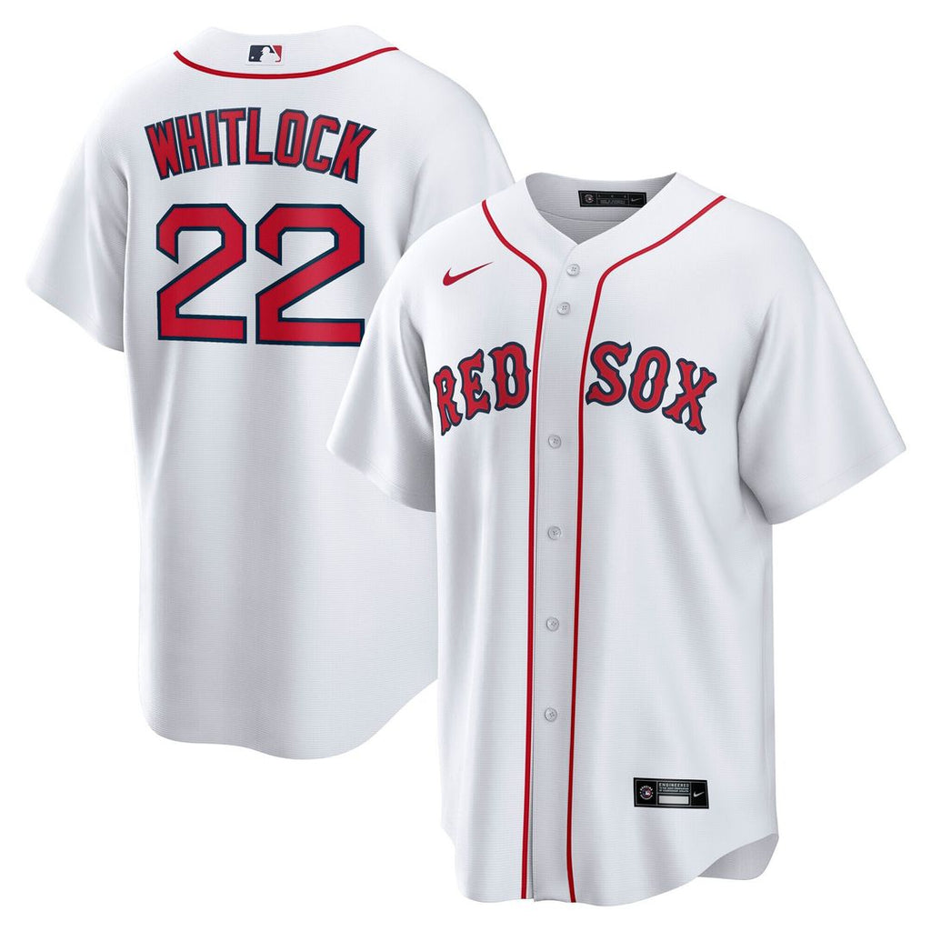 Garrett Whitlock Boston Red Sox Nike Home Replica Jersey - White Official MLB Team Apparel Baseball Fan Gear