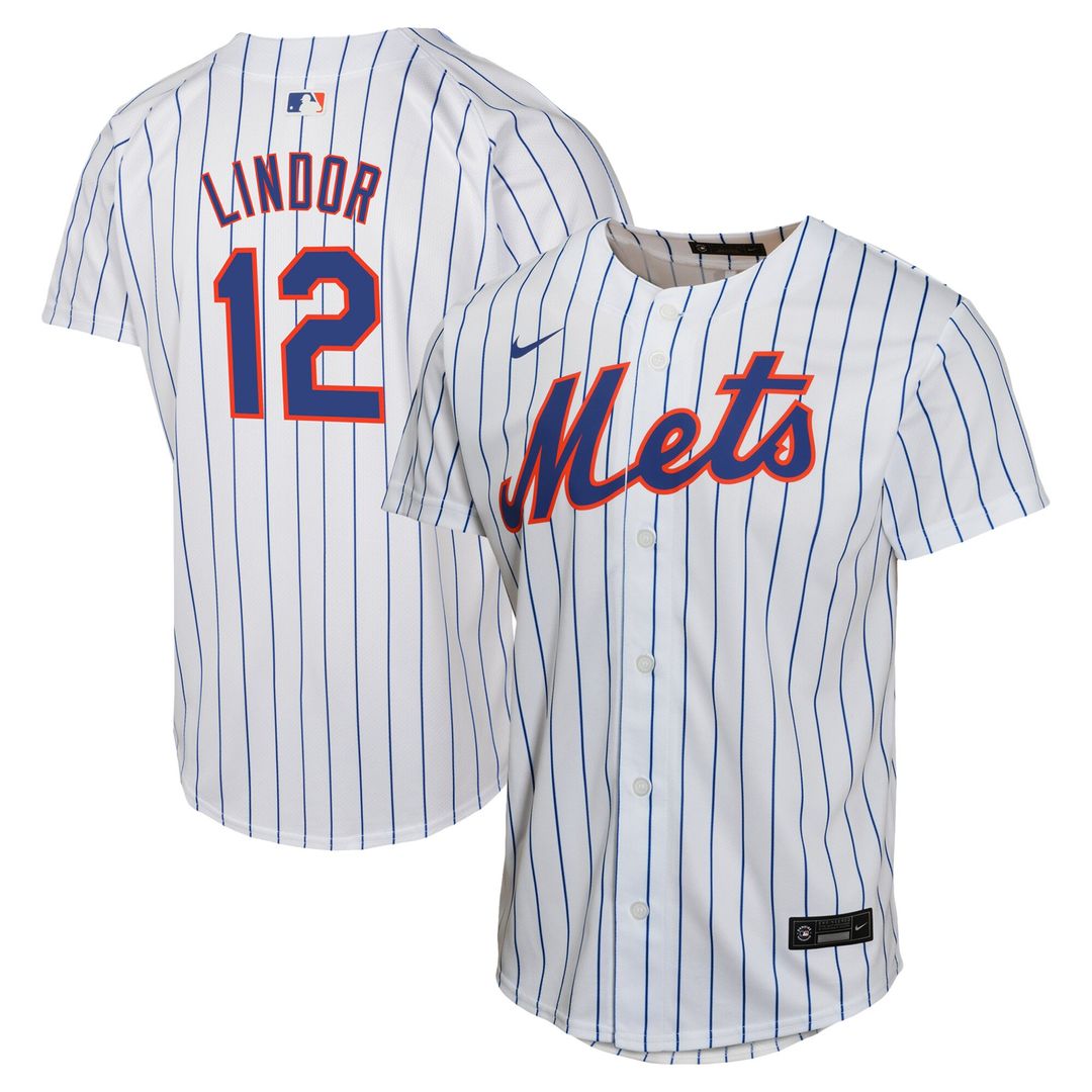 Francisco Lindor New York Mets Nike Youth Home Game Player Jersey - White Official MLB Team Apparel Baseball Fan Gear