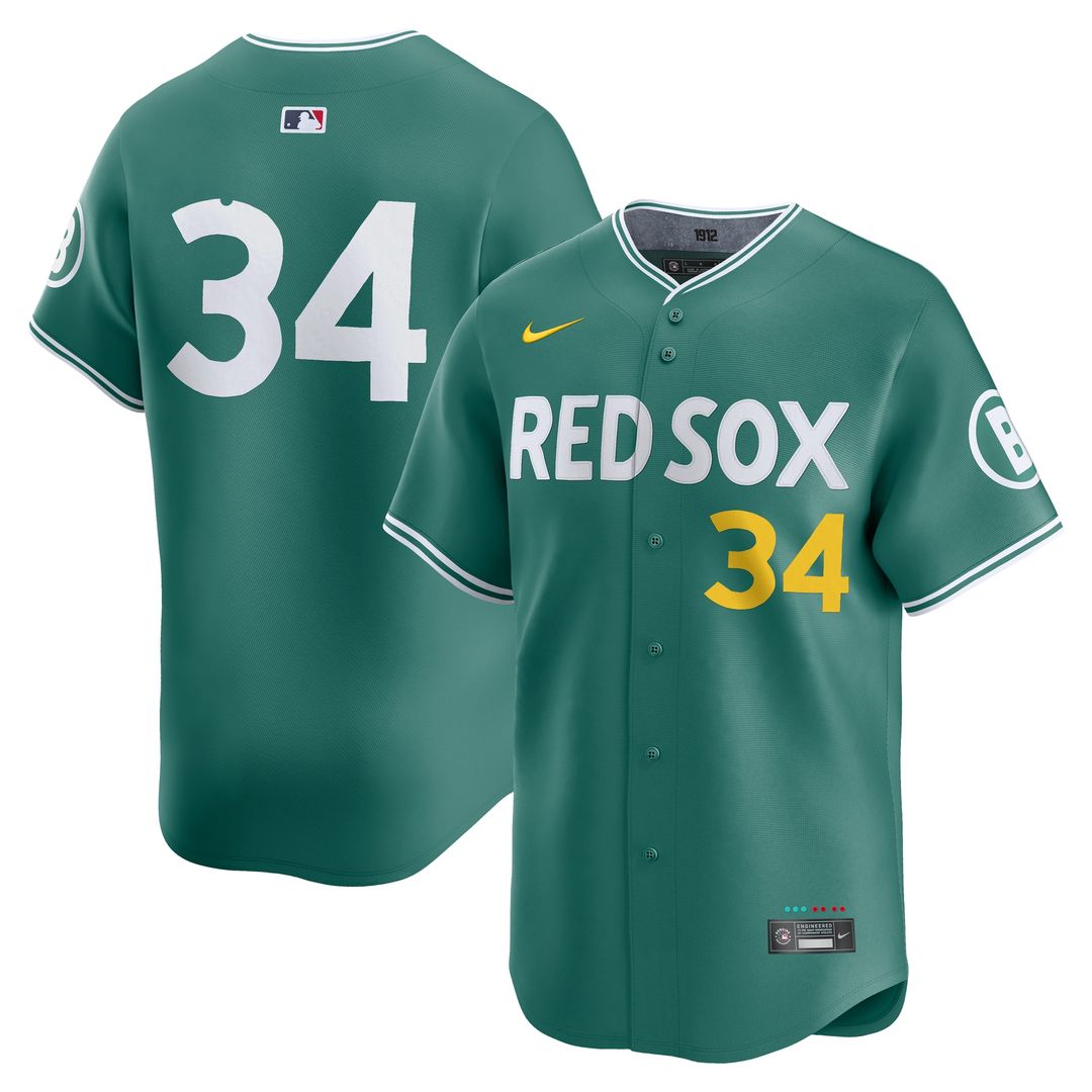 David Ortiz Boston Red Sox Nike 2025 City Connect Limited Retired Player Jersey - Green Official MLB Team Apparel Baseball Fan Gear