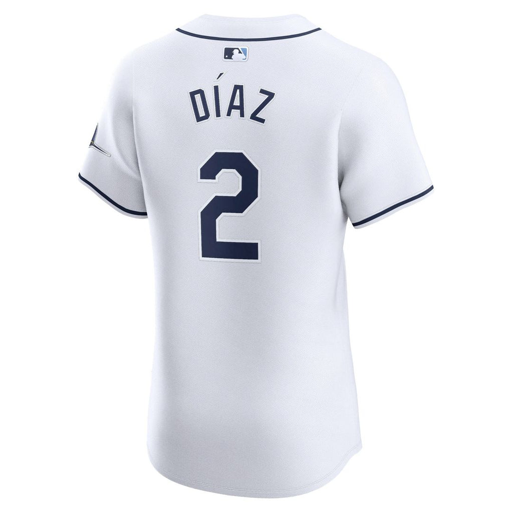 Yandy Diaz Tampa Bay Rays Nike Home Elite Player Jersey - White Official MLB Team Apparel Baseball Fan Gear