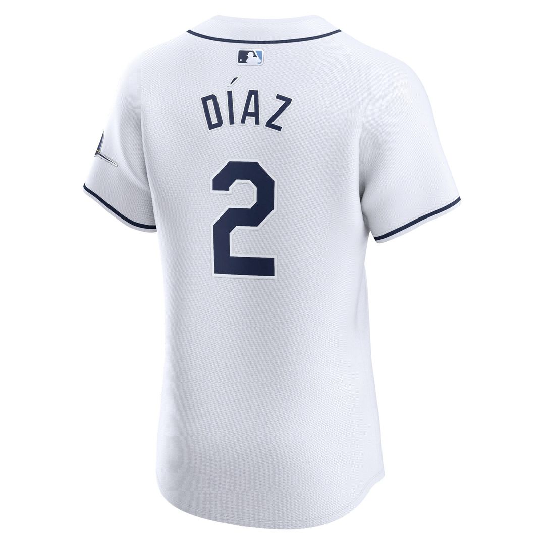 Yandy Diaz Tampa Bay Rays Nike Home Elite Player Jersey - White Official MLB Team Apparel Baseball Fan Gear