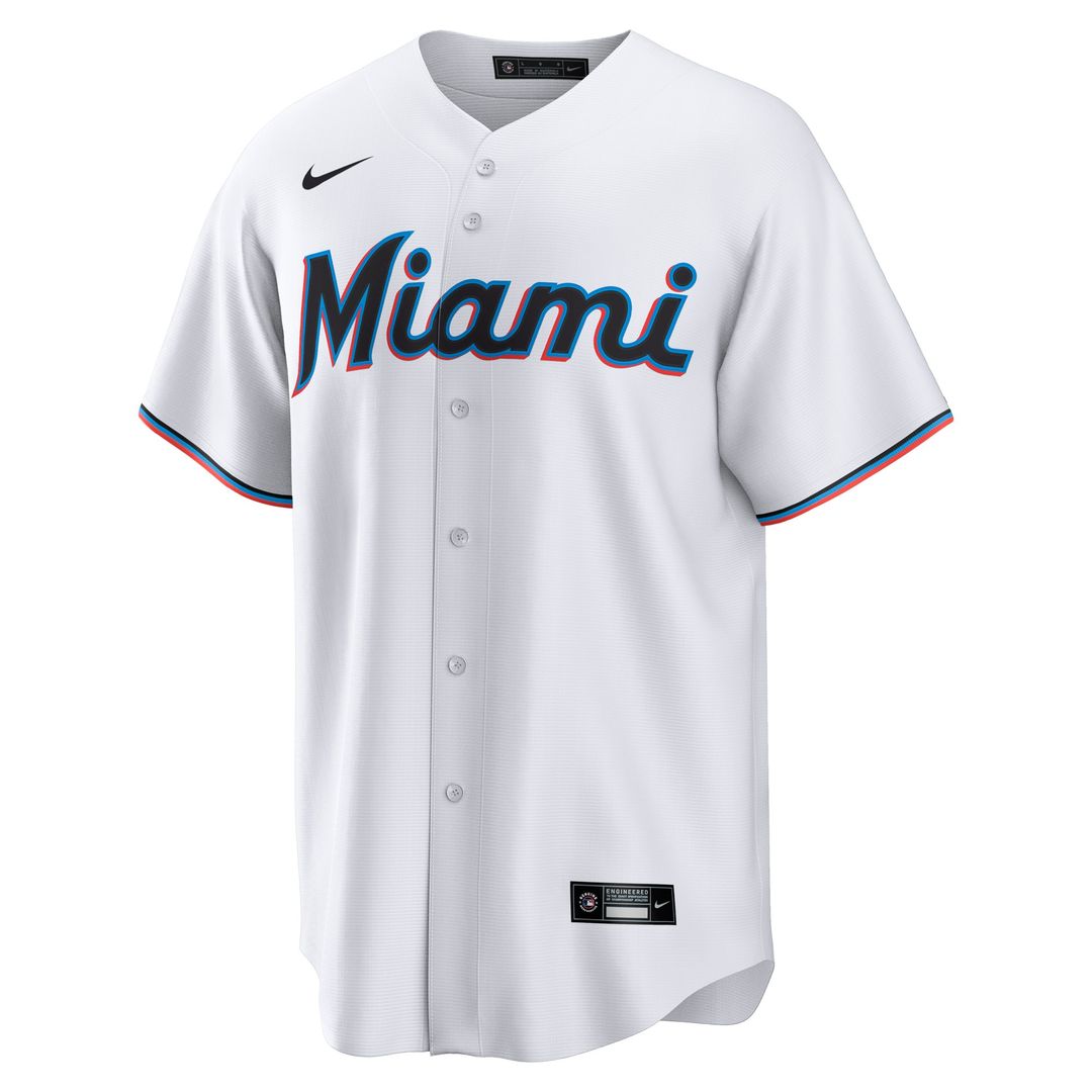 Agustín Ramírez Miami Marlins Nike Home Replica Jersey - White Official MLB Team Apparel Baseball Fan Gear