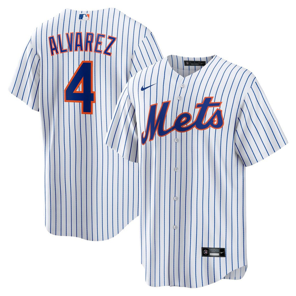 Francisco Alvarez New York Mets Nike Replica Player Jersey - White Official MLB Team Apparel Baseball Fan Gear