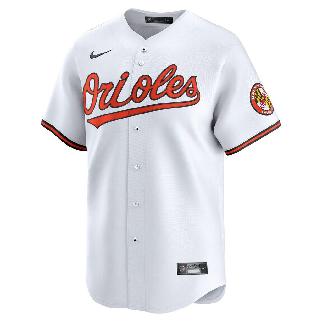 Baltimore Orioles Nike Home Limited Jersey - White Official MLB Team Apparel Baseball Fan Gear