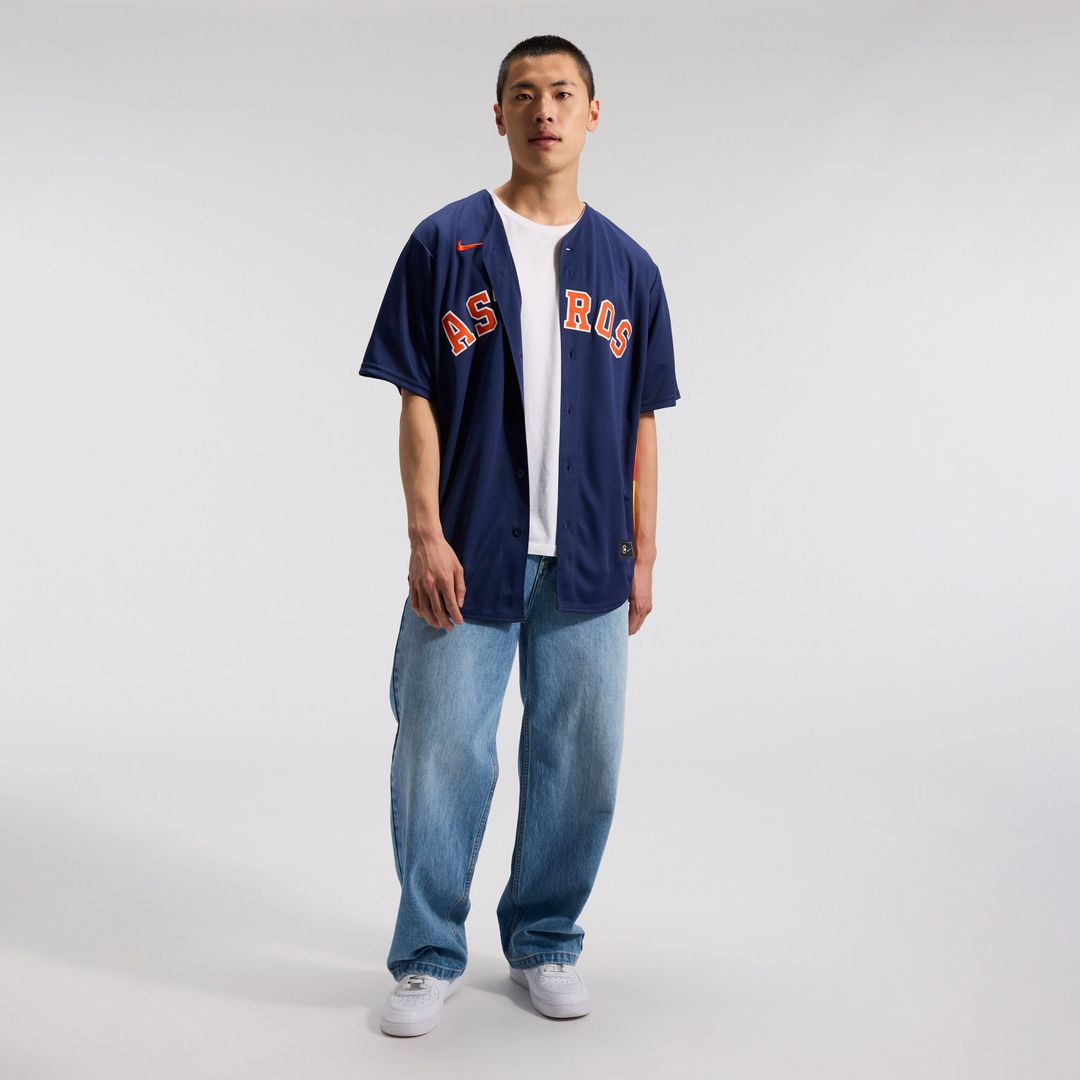 Jose Altuve Houston Astros Nike Alternate 2 Replica Jersey - Navy Official MLB Team Apparel Baseball Fan Gear