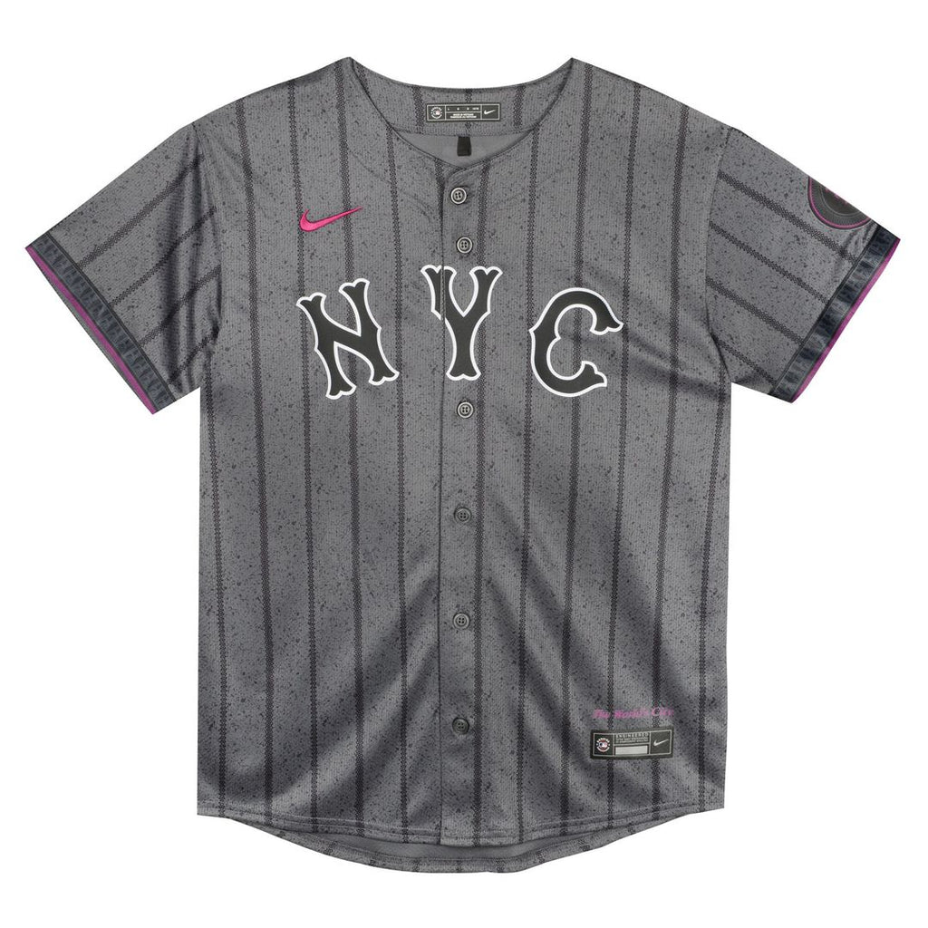 New York Mets Nike Preschool City Connect Jersey - Gray Official MLB Team Apparel Baseball Fan Gear