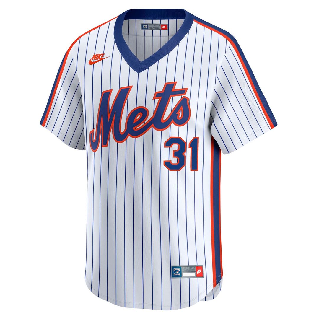 Mike Piazza New York Mets Nike Throwback Cooperstown Collection Limited Jersey - White Official MLB Team Apparel Baseball Fan Gear