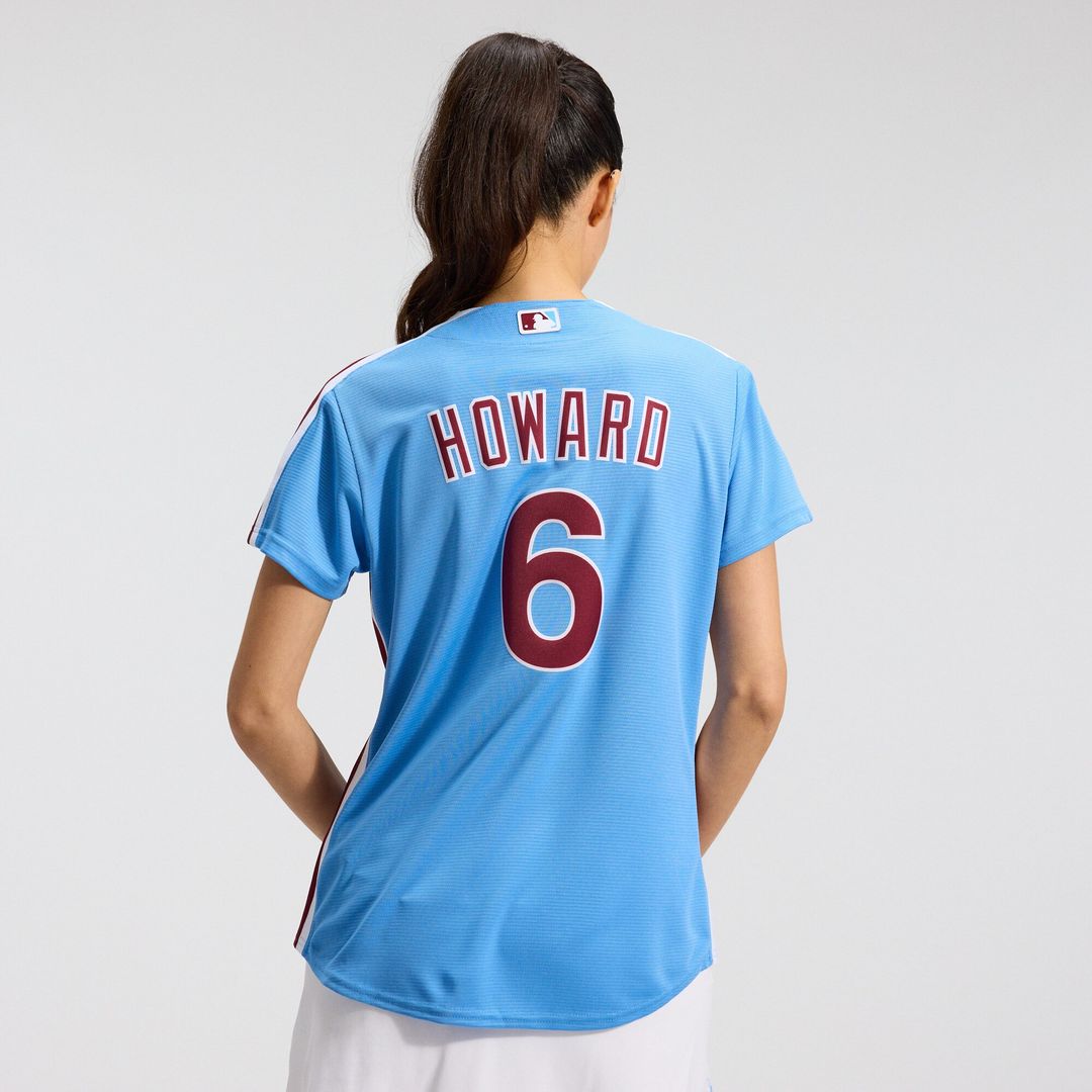 Ryan Howard Philadelphia Phillies Nike Women's Replica Jersey - Light Blue Official MLB Team Apparel Baseball Fan Gear