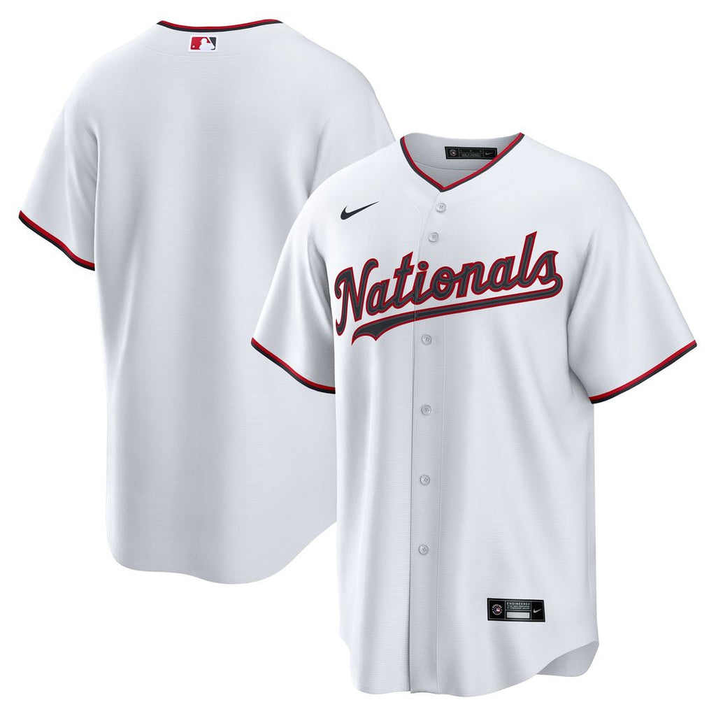 Washington Nationals Nike Home Replica Jersey - White Official MLB Team Apparel Baseball Fan Gear