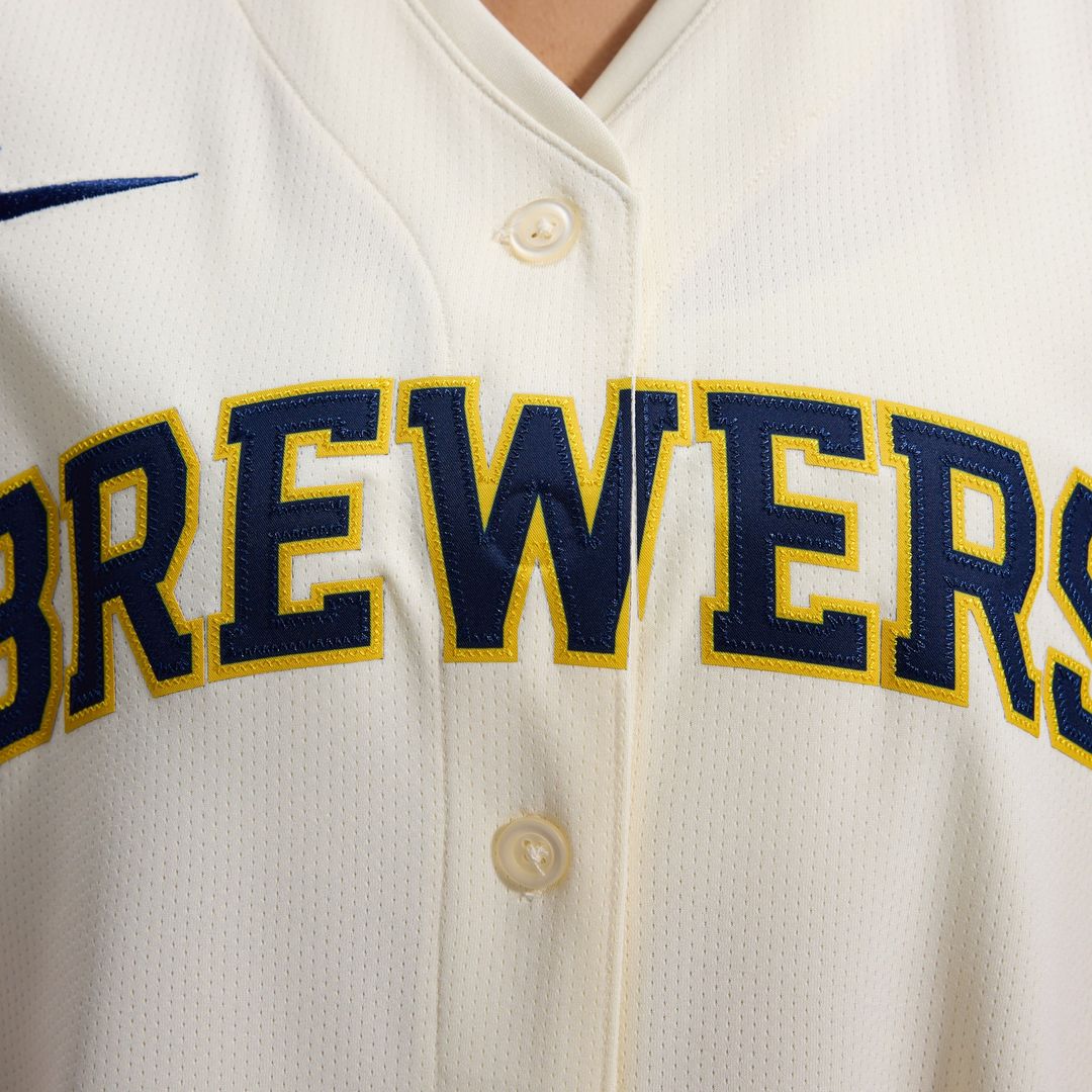 Milwaukee Brewers Nike Women's Home Limited Jersey - Cream Official MLB Team Apparel Baseball Fan Gear