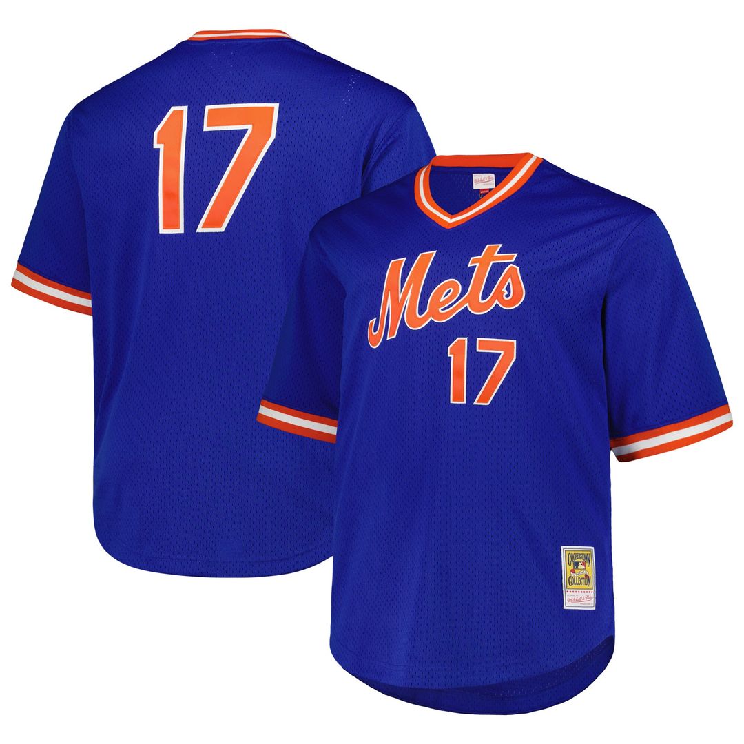 Keith Hernandez New York Mets Mitchell & Ness 1986 Cooperstown Collection Mesh Pullover Jersey - Royal Official MLB Team Apparel Baseball Fan Gear