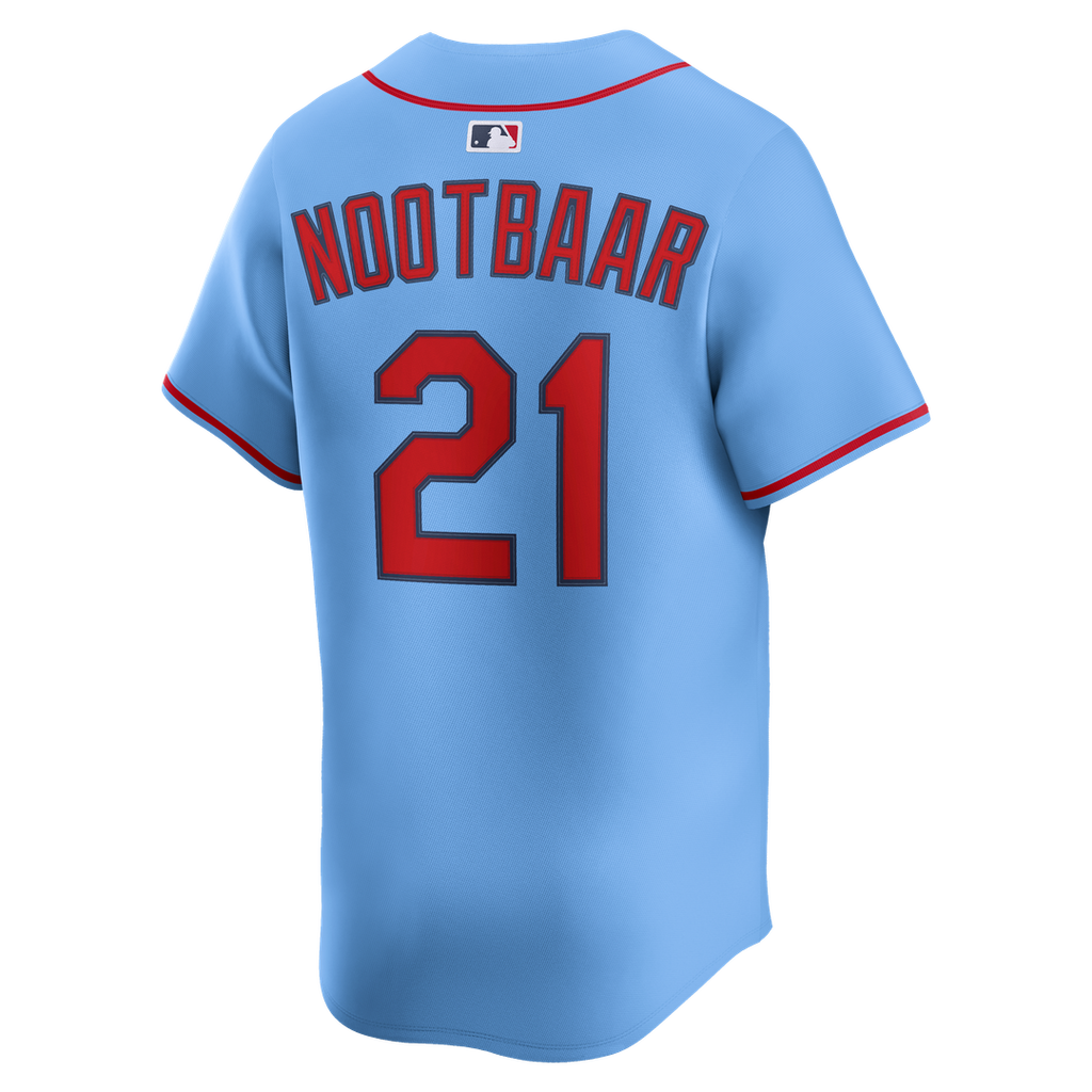 Lars Nootbaar St. Louis Cardinals Nike Alternate Limited Jersey - Light Blue Official MLB Team Apparel Baseball Fan Gear