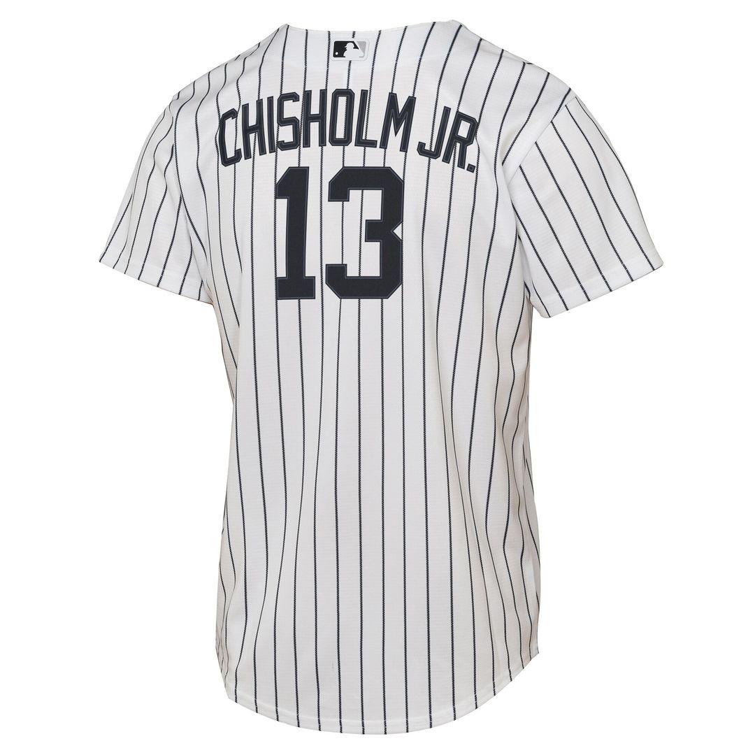 Jazz Chisholm Jr. New York Yankees Nike Youth Home Replica Jersey - White Official MLB Team Apparel Baseball Fan Gear