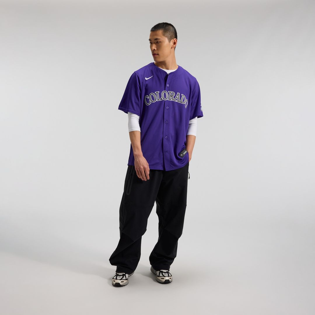 Colorado Rockies Nike Alternate Limited Jersey - Purple Official MLB Team Apparel Baseball Fan Gear