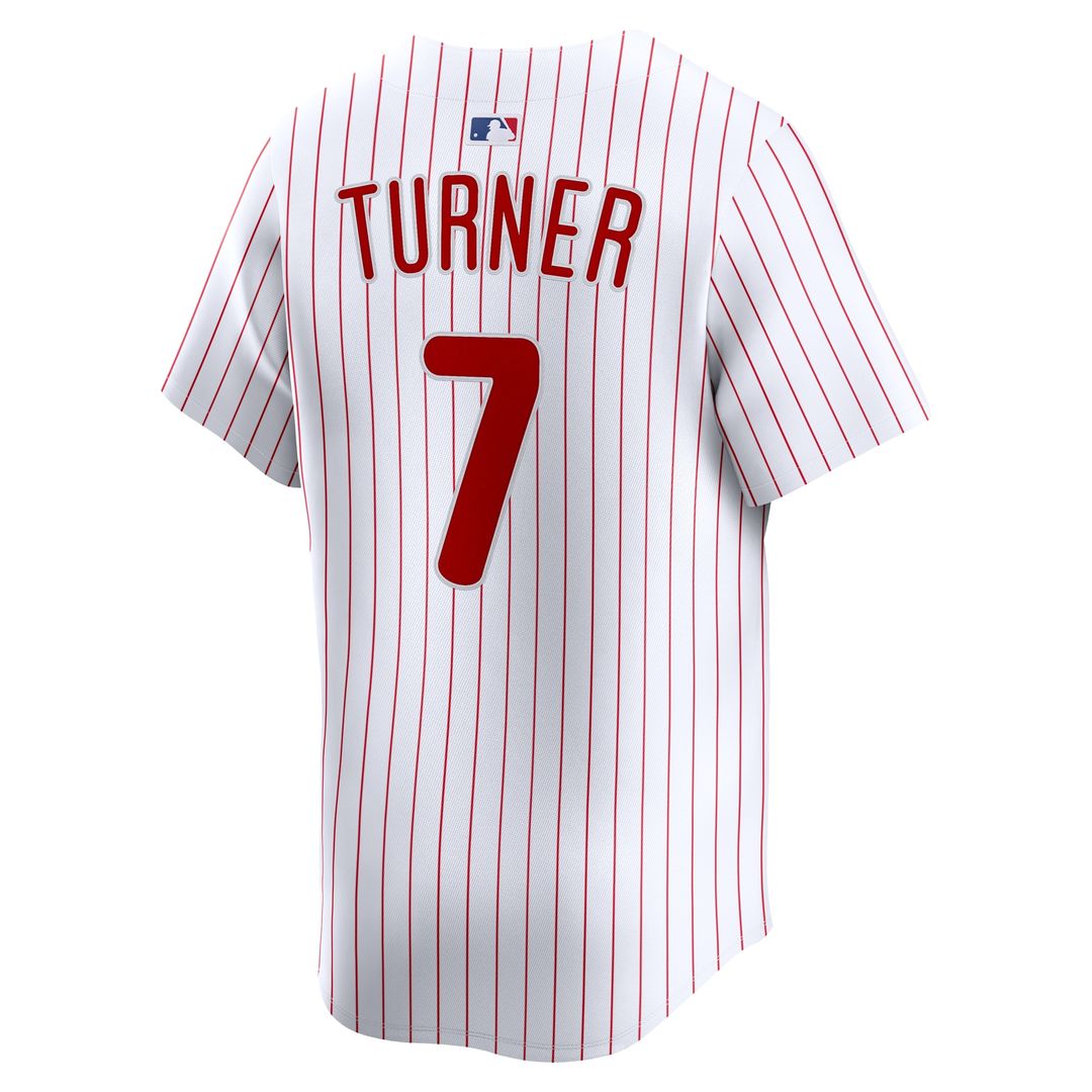 Trea Turner Philadelphia Phillies Nike Home Limited Player Jersey - White Official MLB Team Apparel Baseball Fan Gear