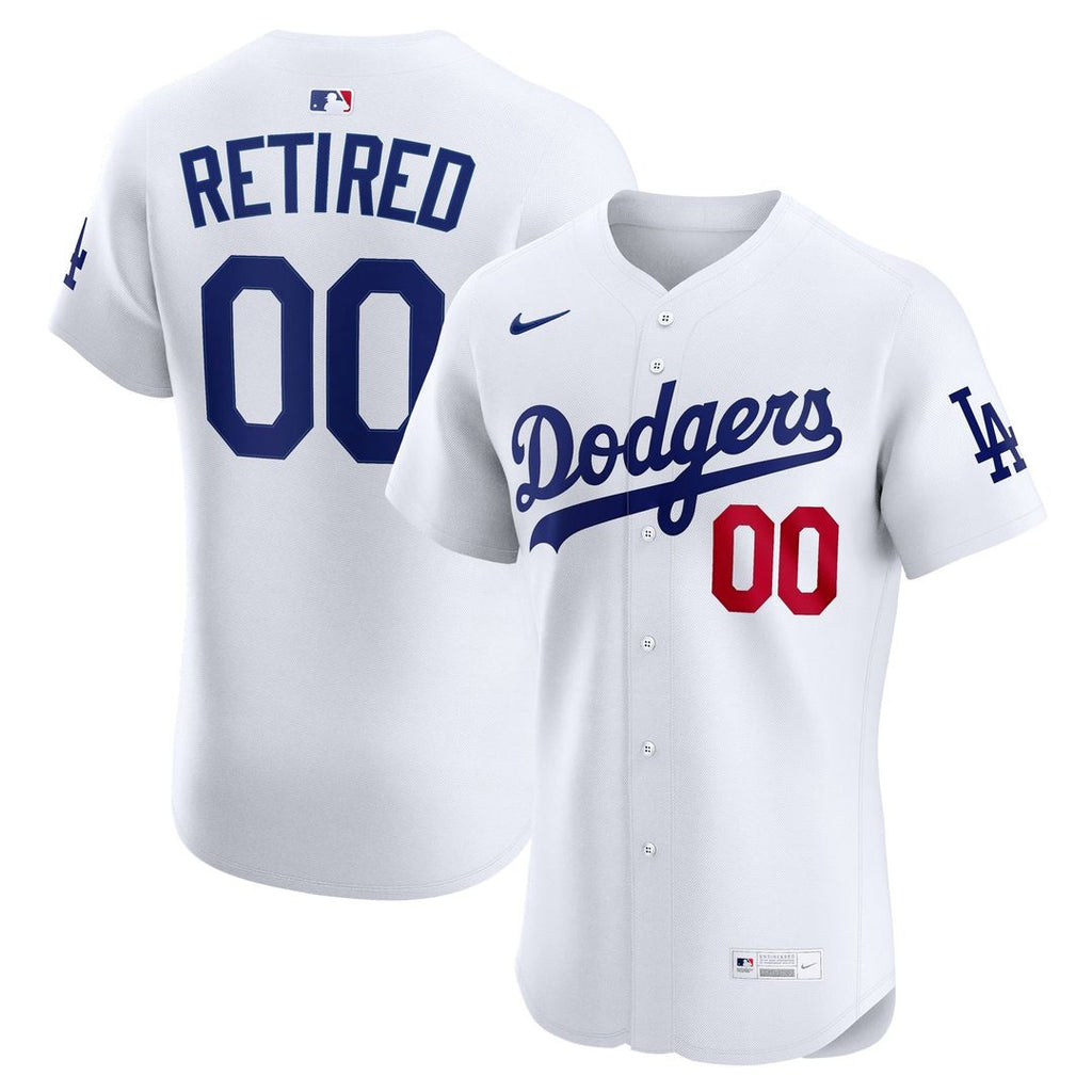 Los Angeles Dodgers Nike Home Elite Pick-A-Player Retired Roster Jersey - White Official MLB Team Apparel Baseball Fan Gear