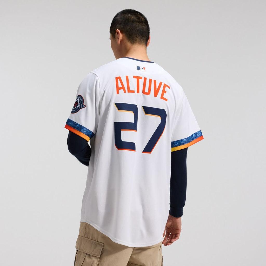 Jose Altuve Houston Astros Nike 2025 City Connect Limited Player Jersey - White Official MLB Team Apparel Baseball Fan Gear