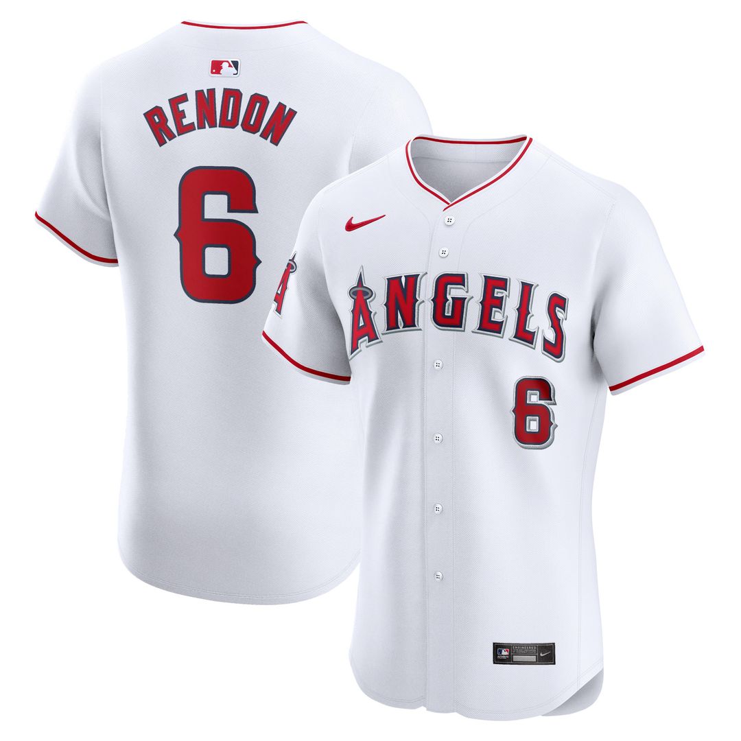 Anthony Rendon Los Angeles Angels Nike Home Elite Player Jersey - White Official MLB Team Apparel Baseball Fan Gear