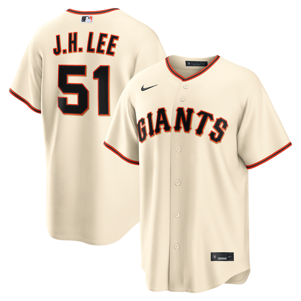 Jung Hoo Lee San Francisco Giants Nike Home Replica Jersey - Cream Official MLB Team Apparel Baseball Fan Gear