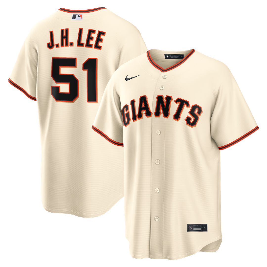 Jung Hoo Lee San Francisco Giants Nike Home Replica Jersey - Cream Official MLB Team Apparel Baseball Fan Gear