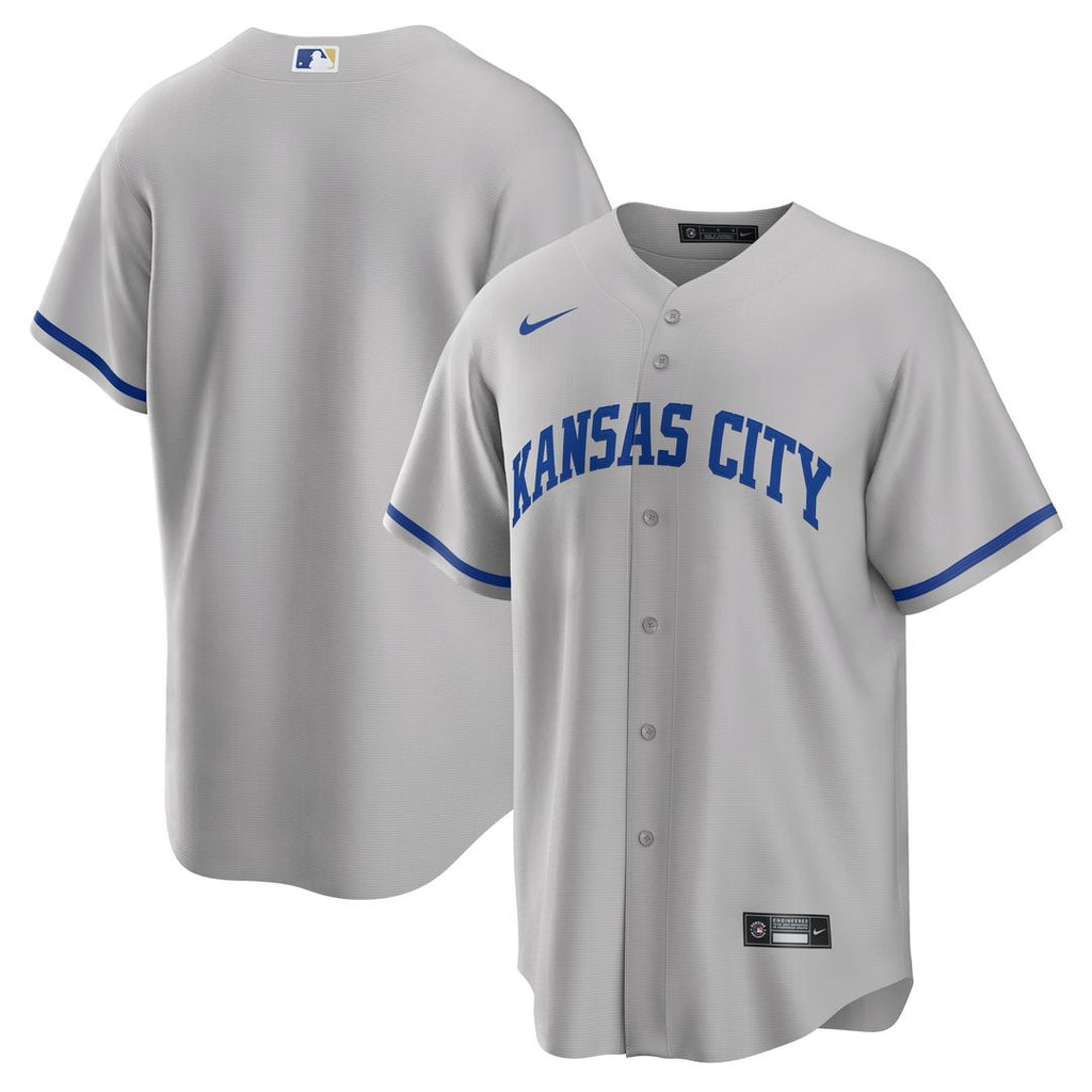 Kansas City Royals Nike Road Replica Team Jersey - Gray Official MLB Team Apparel Baseball Fan Gear