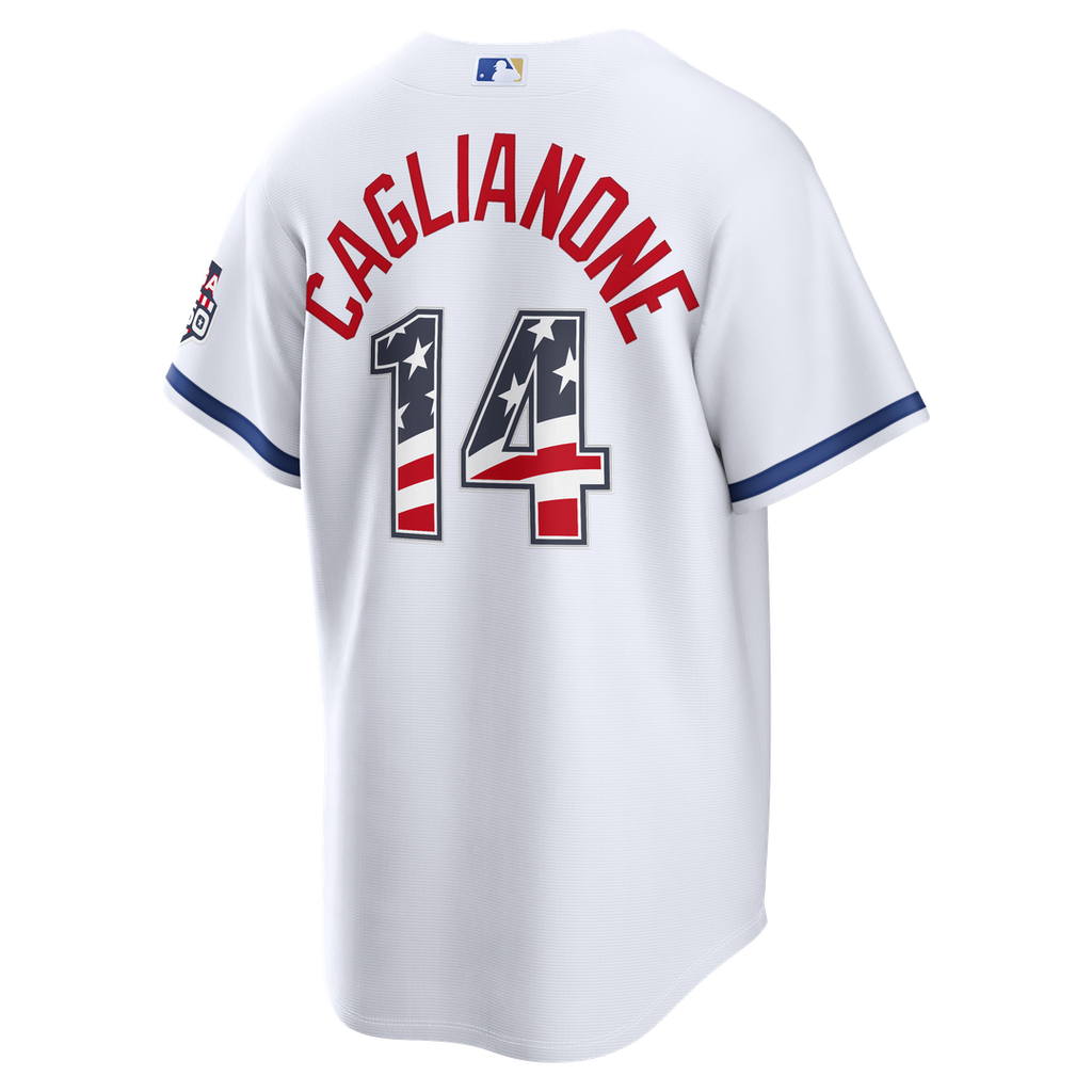 Jac Caglianone Kansas City Royals Nike USA 250 Fourth of July Home Stadium Jersey - White Official MLB Team Apparel Baseball Fan Gear