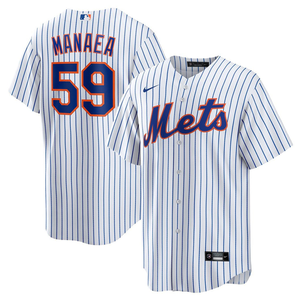 Sean Manaea New York Mets Nike Home Replica Jersey - White Official MLB Team Apparel Baseball Fan Gear