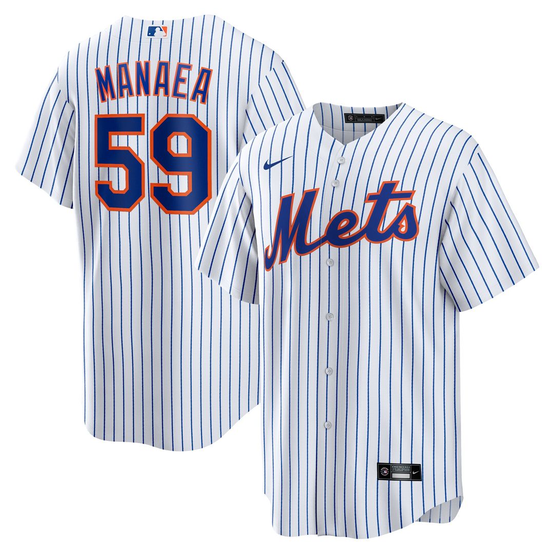 Sean Manaea New York Mets Nike Home Replica Jersey - White Official MLB Team Apparel Baseball Fan Gear