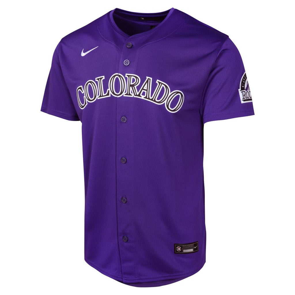 Colorado Rockies Nike Youth Alternate Limited Jersey - Purple Official MLB Team Apparel Baseball Fan Gear