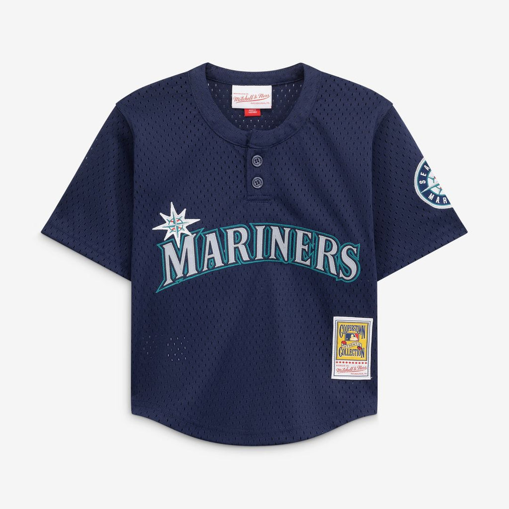 Ken Griffey Jr. Seattle Mariners Mitchell & Ness Preschool Cooperstown Collection Mesh Batting Practice Jersey - Navy Official MLB Team Apparel Baseba