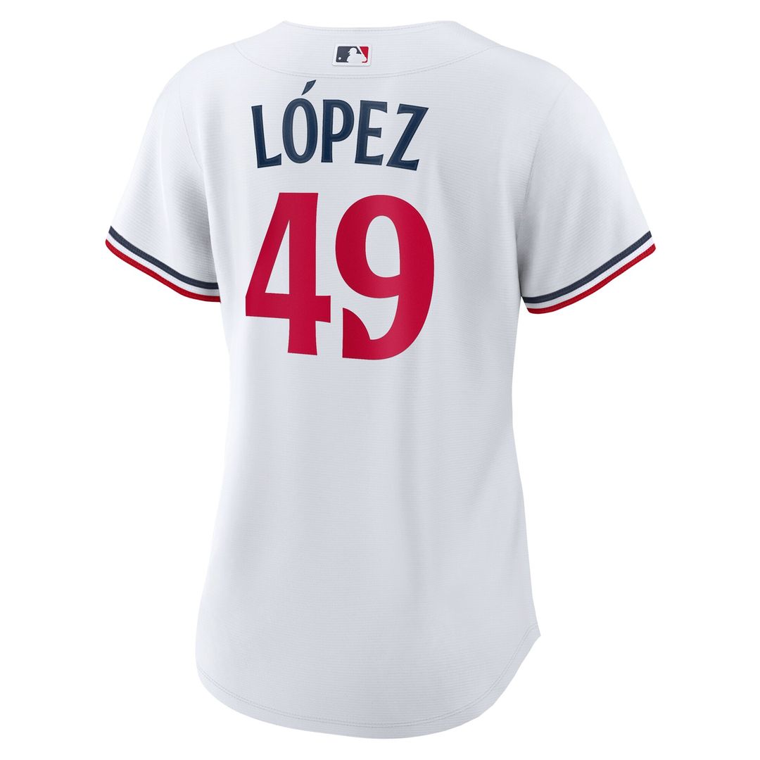 Pablo Lopez Minnesota Twins Nike Women's Home Replica Jersey - White Official MLB Team Apparel Baseball Fan Gear