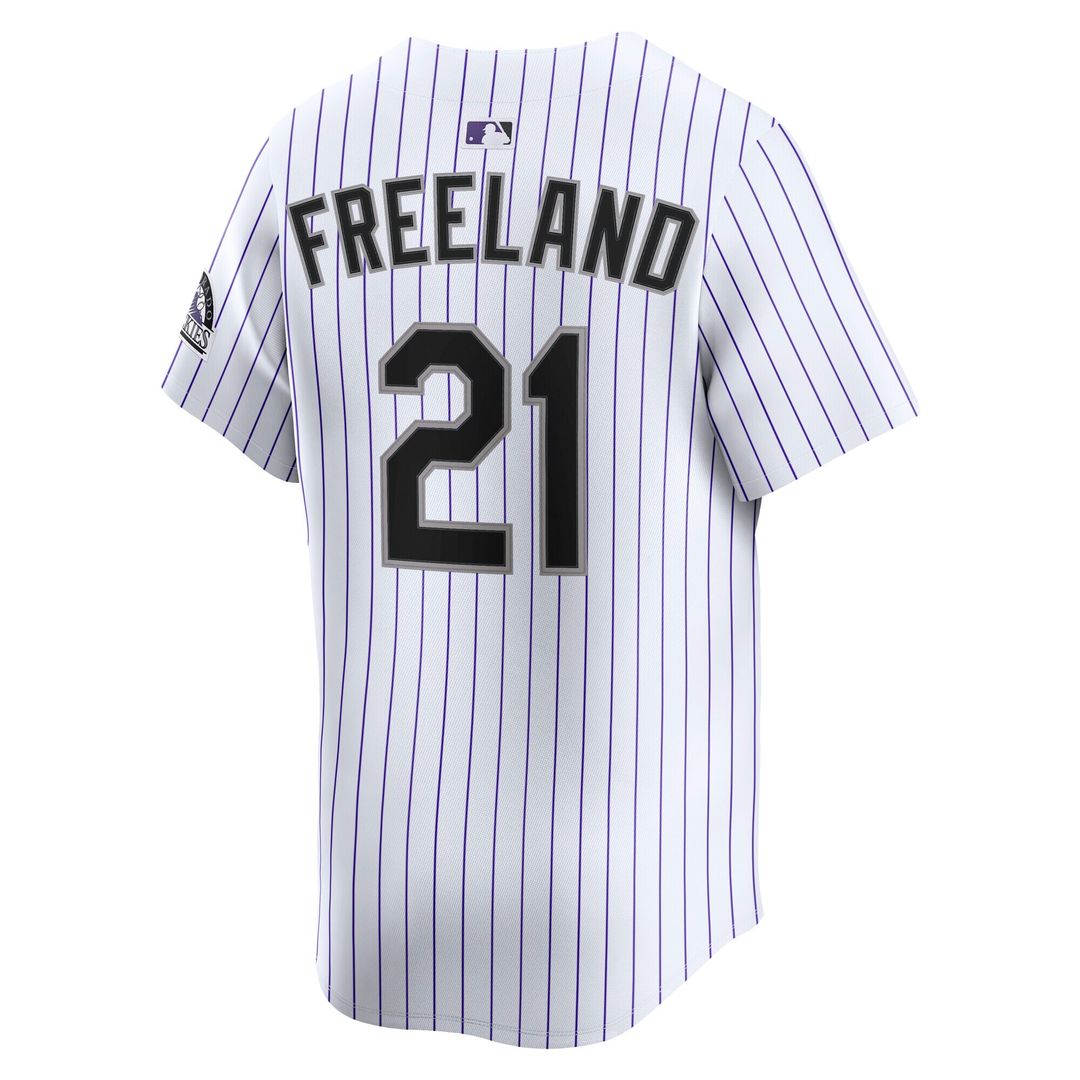 Kyle Freeland Colorado Rockies Nike Home Limited Player Jersey - White Official MLB Team Apparel Baseball Fan Gear