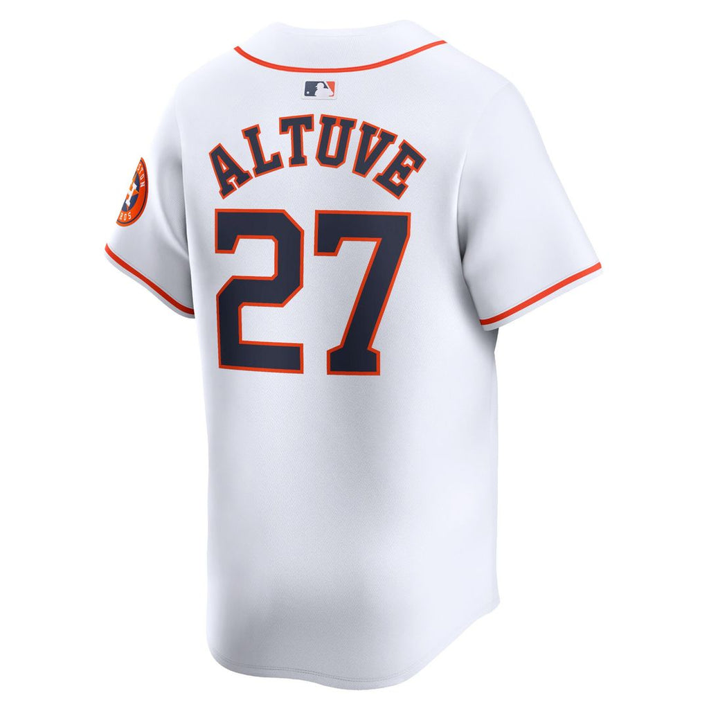 Jose Altuve Houston Astros Nike Home Limited Player Jersey - White Official MLB Team Apparel Baseball Fan Gear