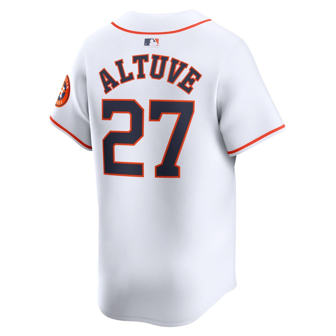 Jose Altuve Houston Astros Nike Home Limited Player Jersey - White Official MLB Team Apparel Baseball Fan Gear