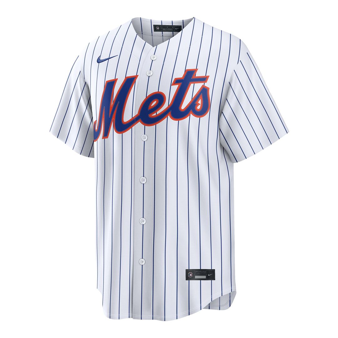 David Peterson New York Mets Nike Home Replica Jersey - White Official MLB Team Apparel Baseball Fan Gear