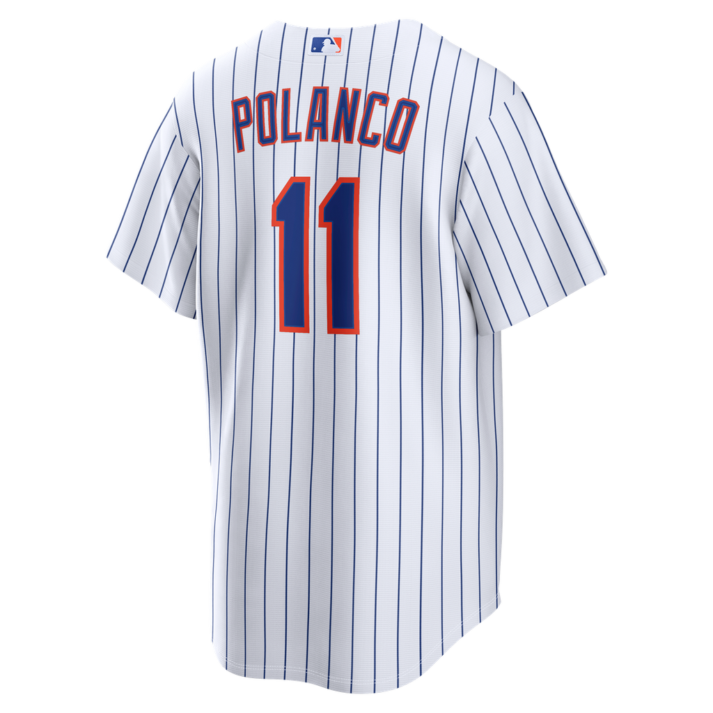 Jorge Polanco New York Mets Nike Home Replica Jersey - White Official MLB Team Apparel Baseball Fan Gear