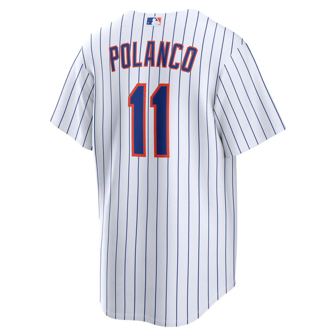 Jorge Polanco New York Mets Nike Home Replica Jersey - White Official MLB Team Apparel Baseball Fan Gear