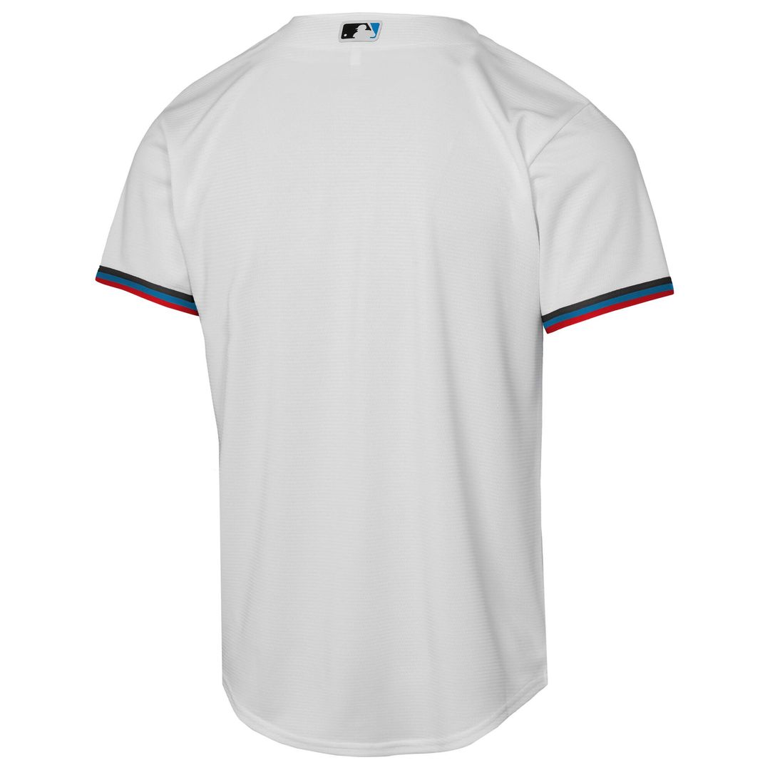 Miami Marlins Nike Youth Home Replica Jersey - White Official MLB Team Apparel Baseball Fan Gear