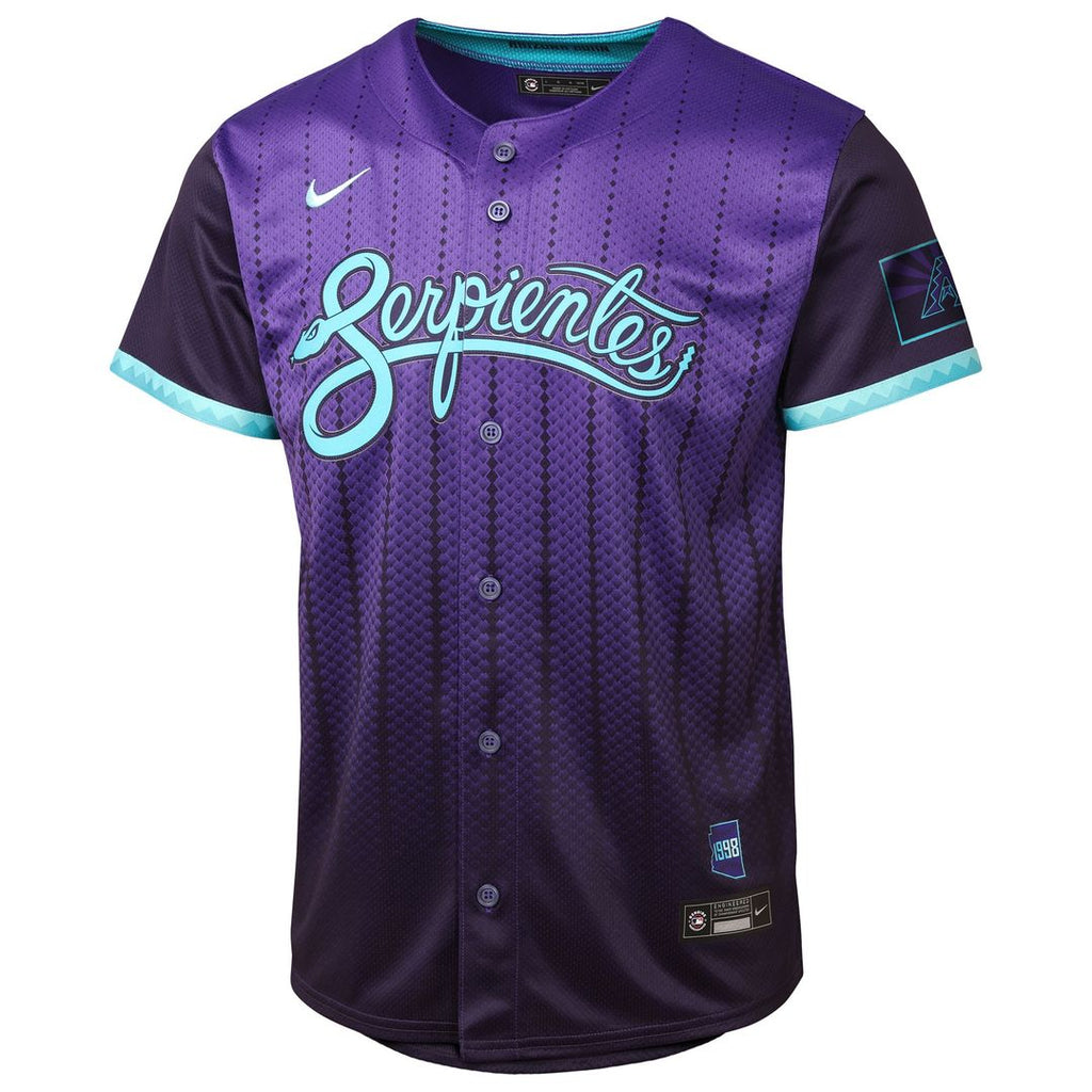 Corbin Carroll Arizona Diamondbacks Nike Youth 2025 City Connect Limited Player Jersey - Purple Official MLB Team Apparel Baseball Fan Gear