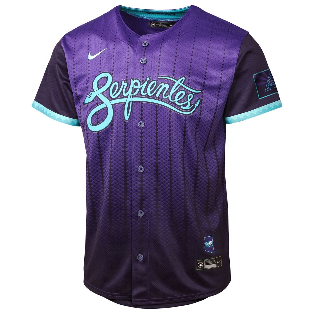 Corbin Carroll Arizona Diamondbacks Nike Youth 2025 City Connect Limited Player Jersey - Purple Official MLB Team Apparel Baseball Fan Gear