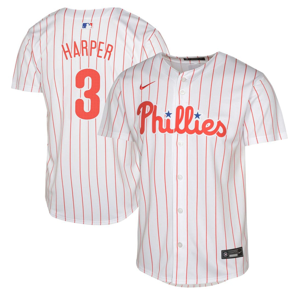 Bryce Harper Philadelphia Phillies Youth Limited Player Jersey - White Official MLB Team Apparel Baseball Fan Gear