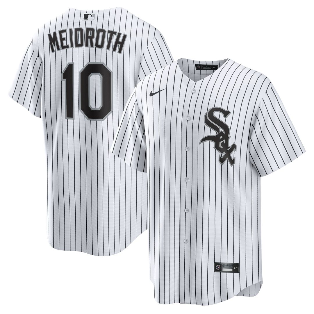 Chase Meidroth Chicago White Sox Nike Home Replica Jersey - White Official MLB Team Apparel Baseball Fan Gear