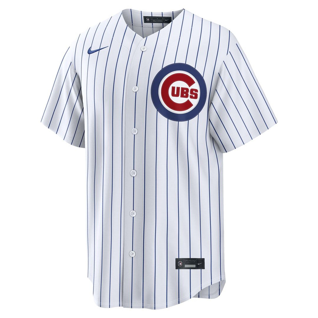Chicago Cubs Nike Home Replica Custom Jersey - White Official MLB Team Apparel Baseball Fan Gear