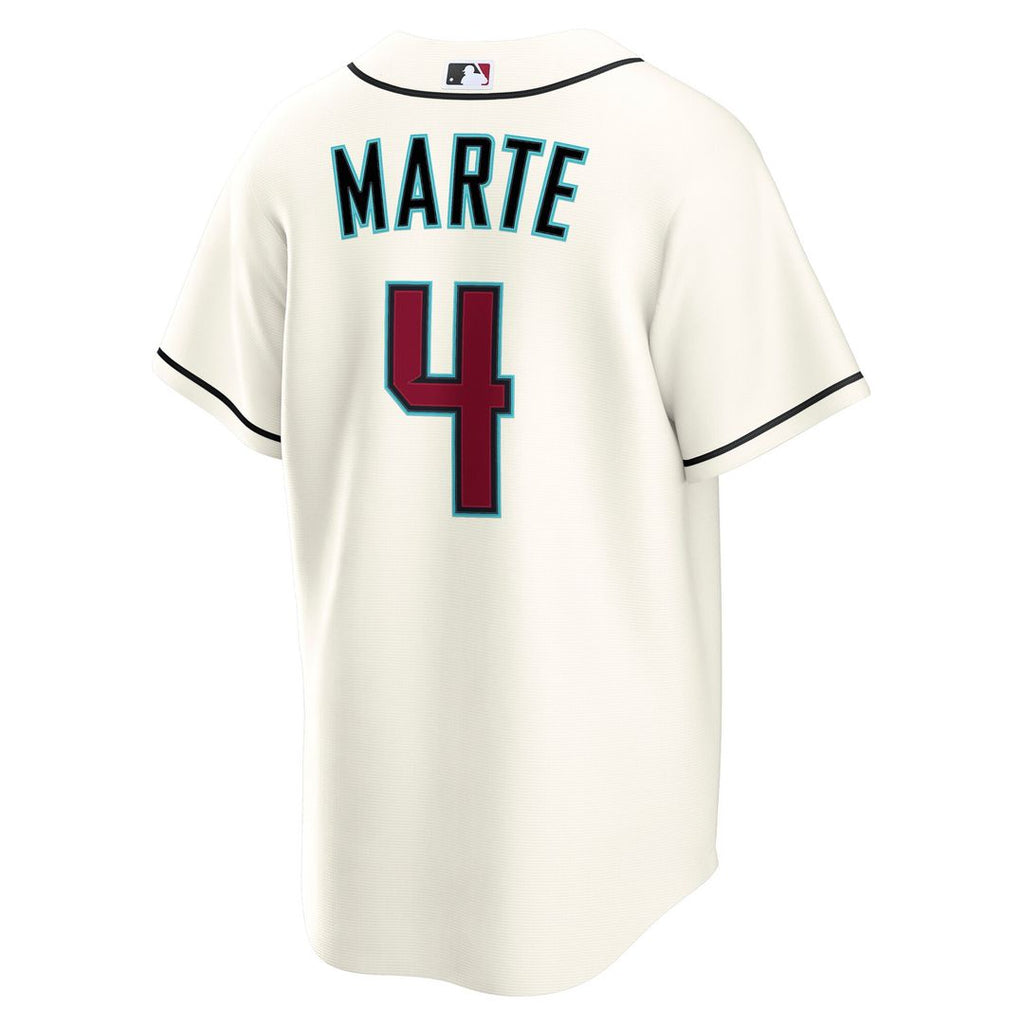 Ketel Marte Arizona Diamondbacks Nike Home Replica Jersey - Cream Official MLB Team Apparel Baseball Fan Gear