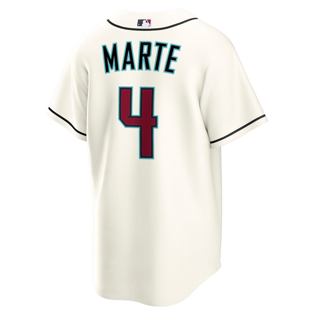 Ketel Marte Arizona Diamondbacks Nike Home Replica Jersey - Cream Official MLB Team Apparel Baseball Fan Gear