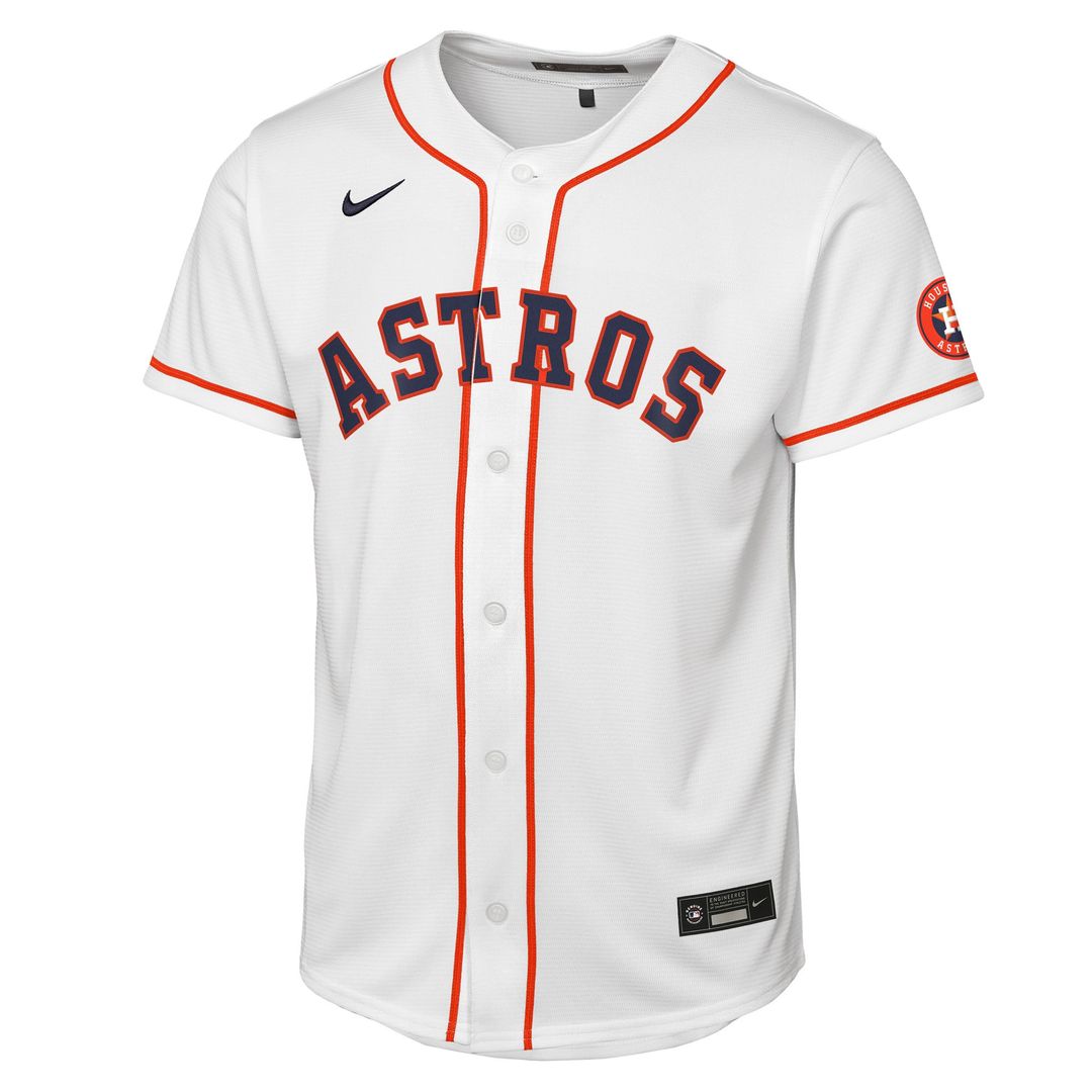 Houston Astros Nike Youth Home Stadium Jersey - White Official MLB Team Apparel Baseball Fan Gear