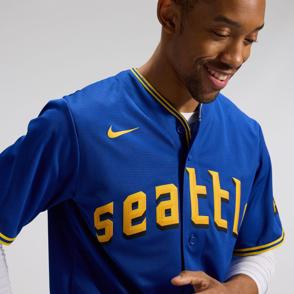 Seattle Mariners Nike City Connect Replica Jersey - Royal Official MLB Team Apparel Baseball Fan Gear