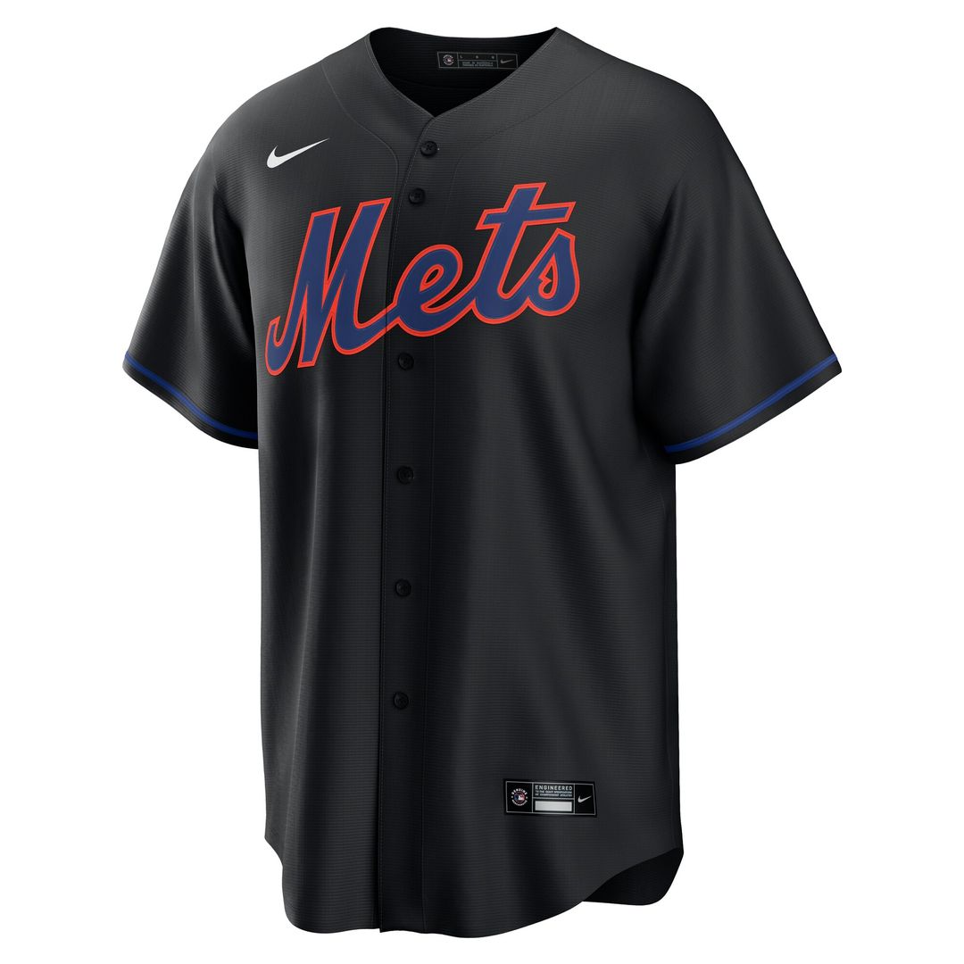 Brandon Nimmo New York Mets Nike Alternate Replica Jersey - Black Official MLB Team Apparel Baseball Fan Gear