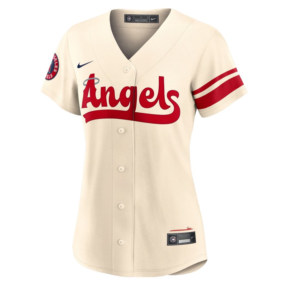 Anthony Rendon Los Angeles Angels Nike Women's City Connect Replica Player Jersey - Cream Official MLB Team Apparel Baseball Fan Gear